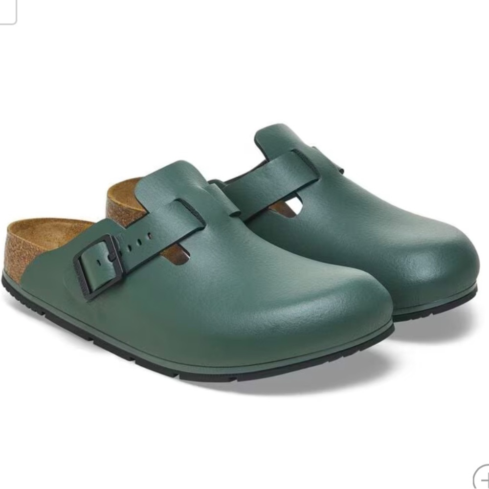 Birkenstocks Boston Pro - Leather (Thyme color) - EU 36 / US 5.5 (Regular/Wide)